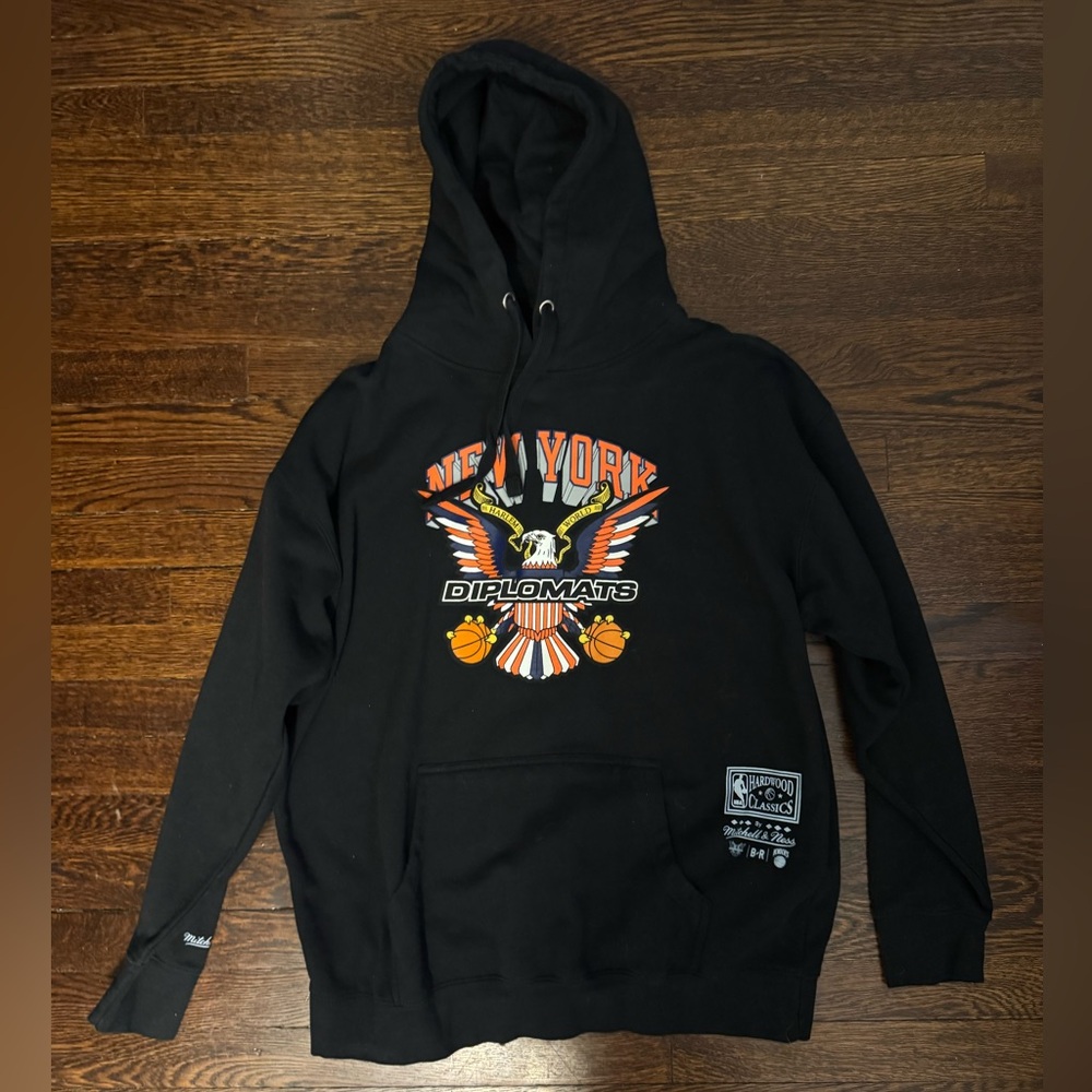 Mitchell and Ness Diplomats NY Knicks Hoodie Size XL